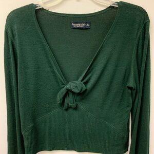Abercrombie & Fitch Soft & Cozy Women's Long Sleeve Sweater Green Size Medium